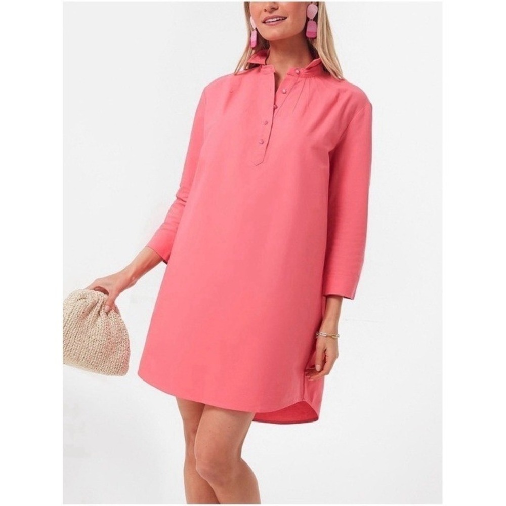 Pomander Place Tuckernuck‎ Pink Polly Shirt Dress XL Small Boxy Shift Mini